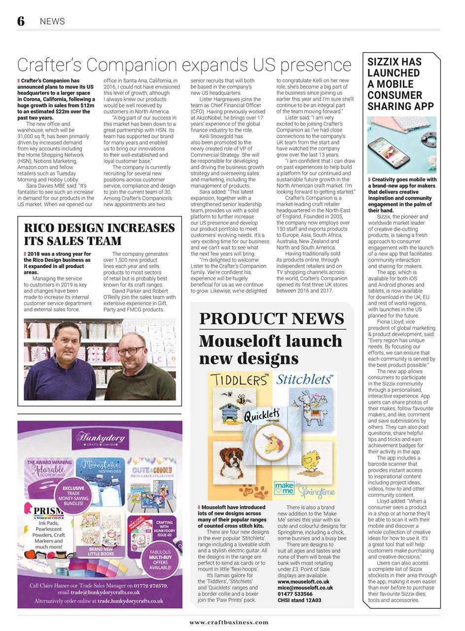 Craft Business Preview Pages