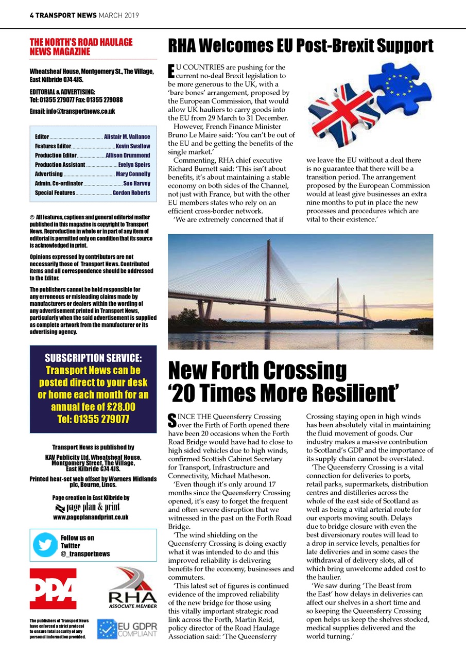 Transport News Preview Pages