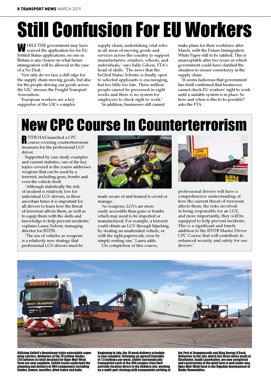 Transport News Preview Pages