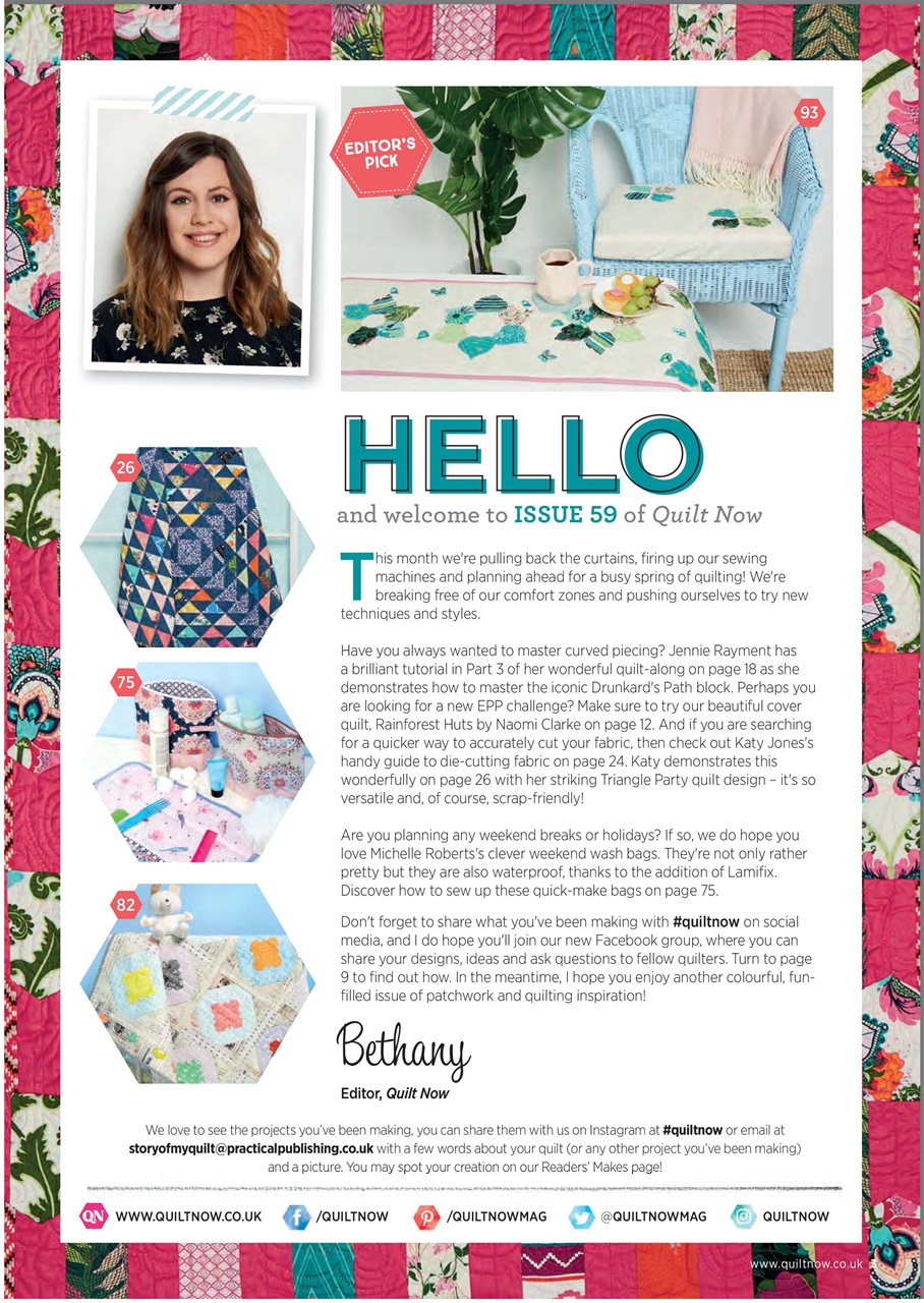 Quilt Now Preview Pages