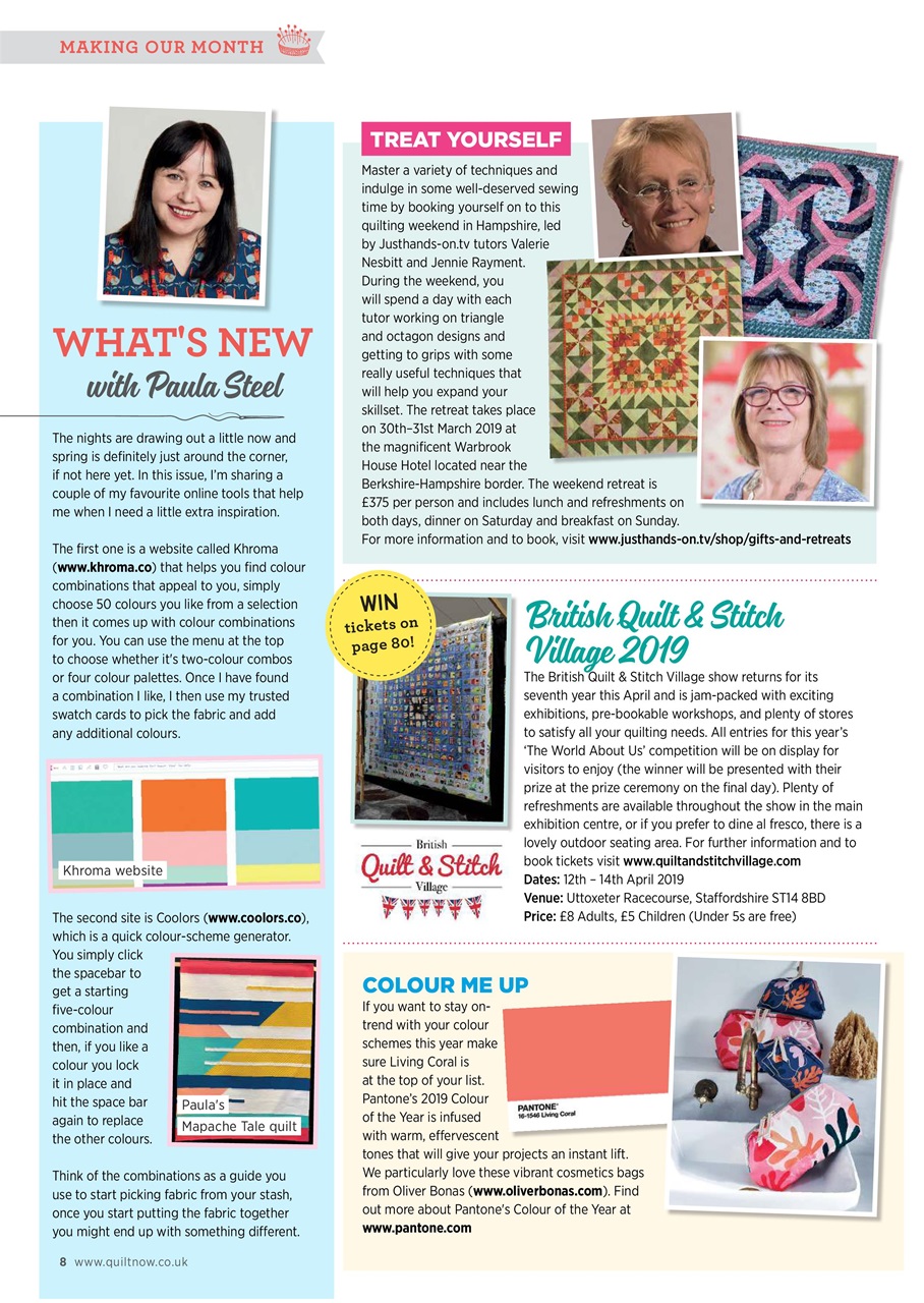 Quilt Now Preview Pages