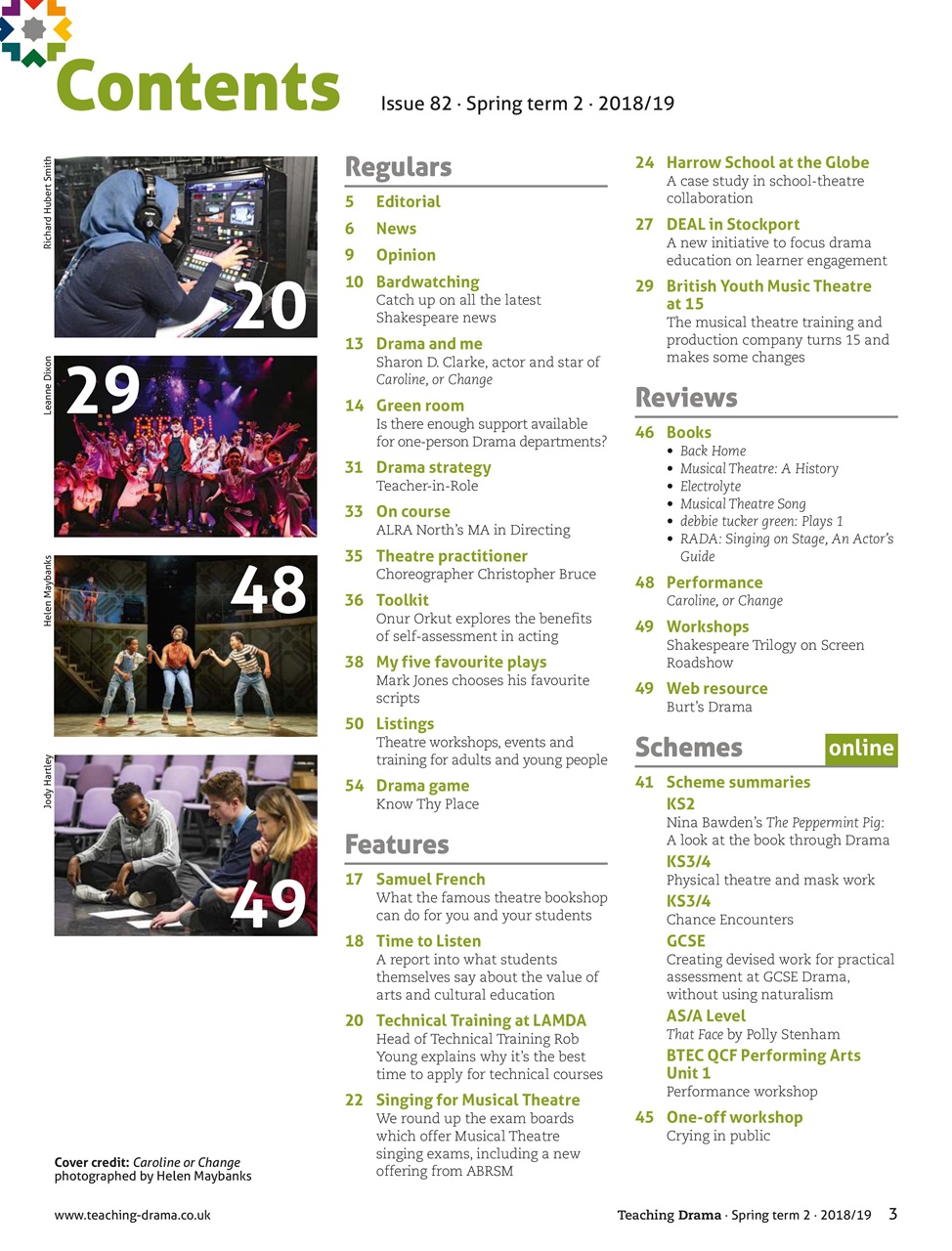 Drama and Theatre Preview Pages