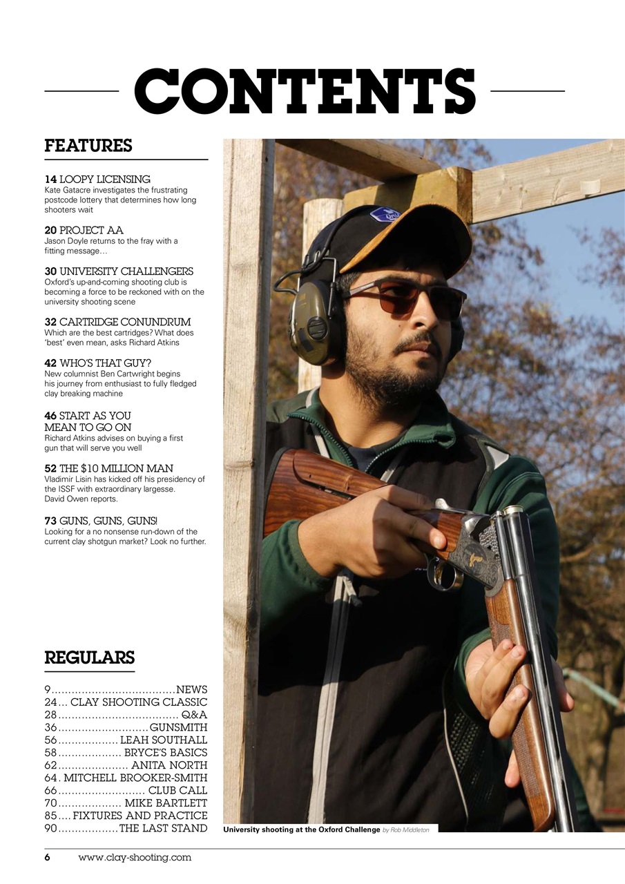 Clay Shooting Preview Pages