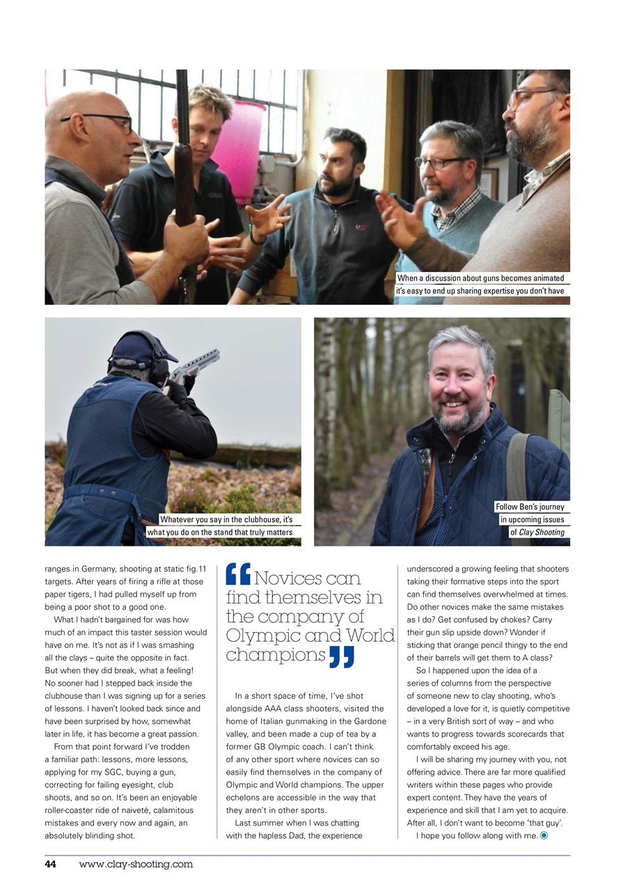 Clay Shooting Preview Pages