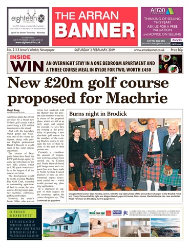 Arran Banner issue 2nd February 2019