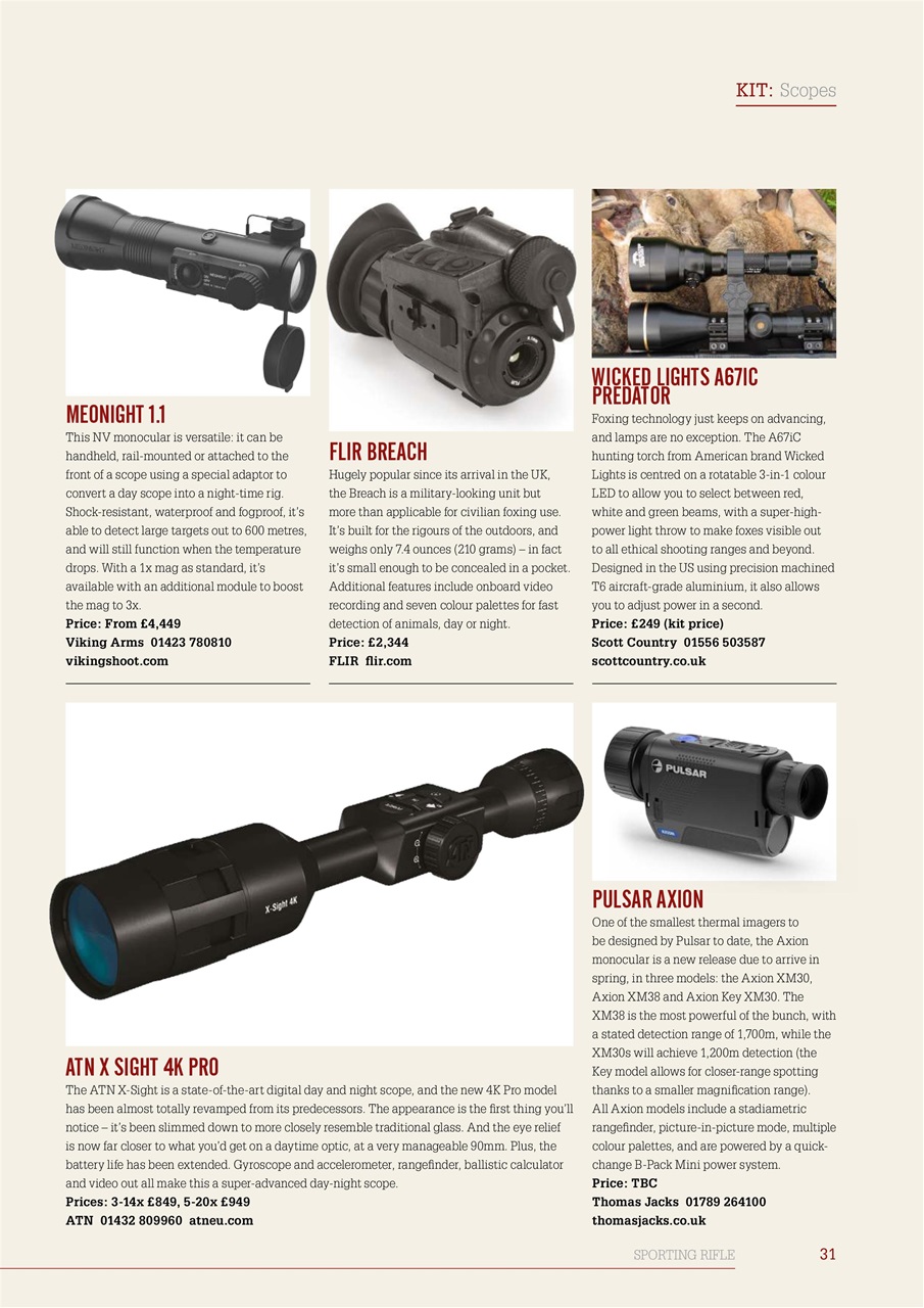 Sporting Rifle Preview Pages