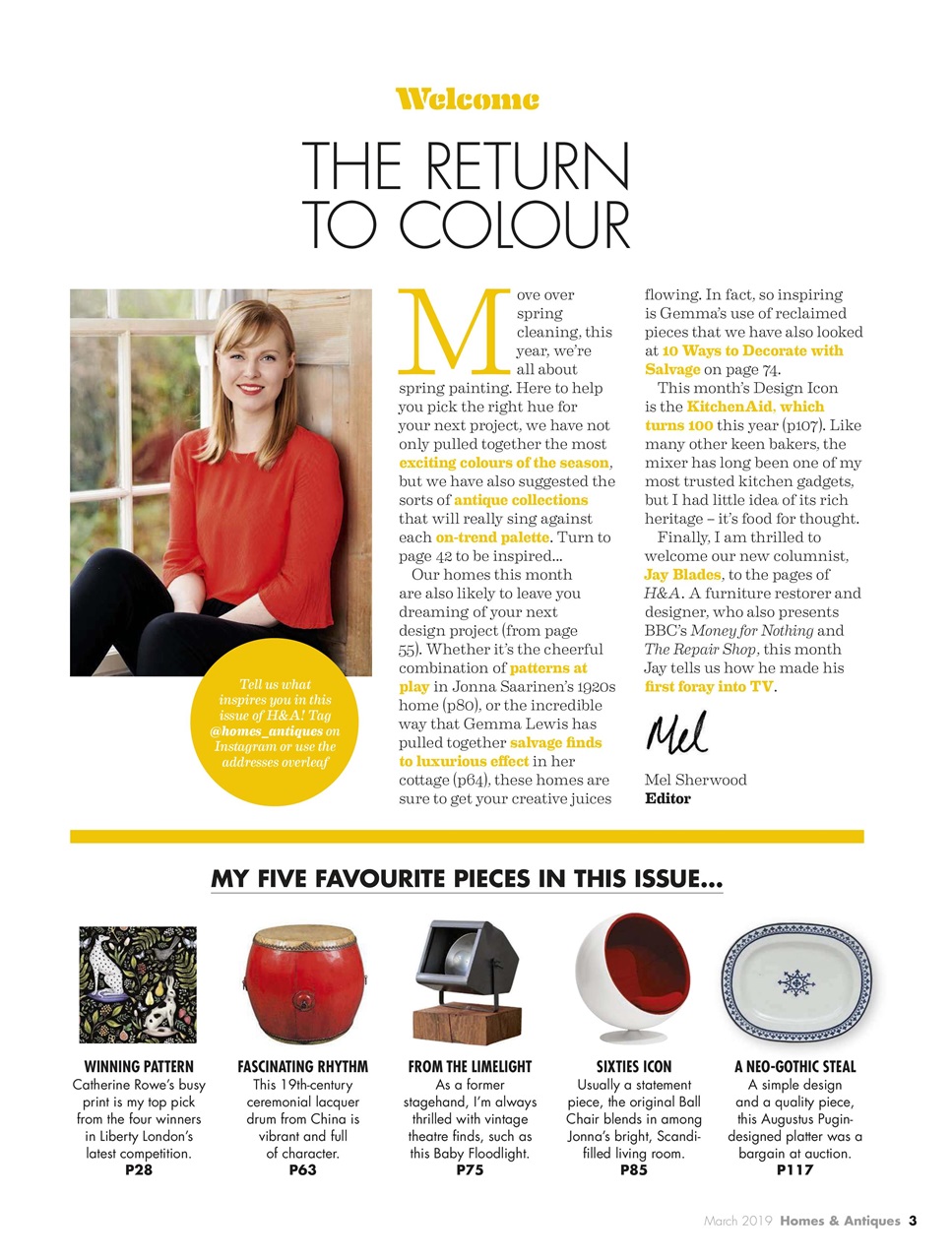 Homes & Antiques Magazine Preview Pages