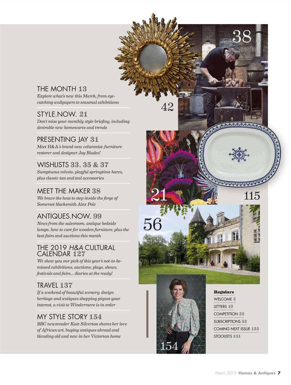 Homes & Antiques Magazine Preview Pages