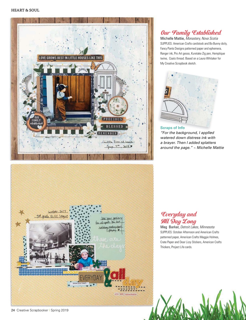 Creative Scrapbooker Preview Pages