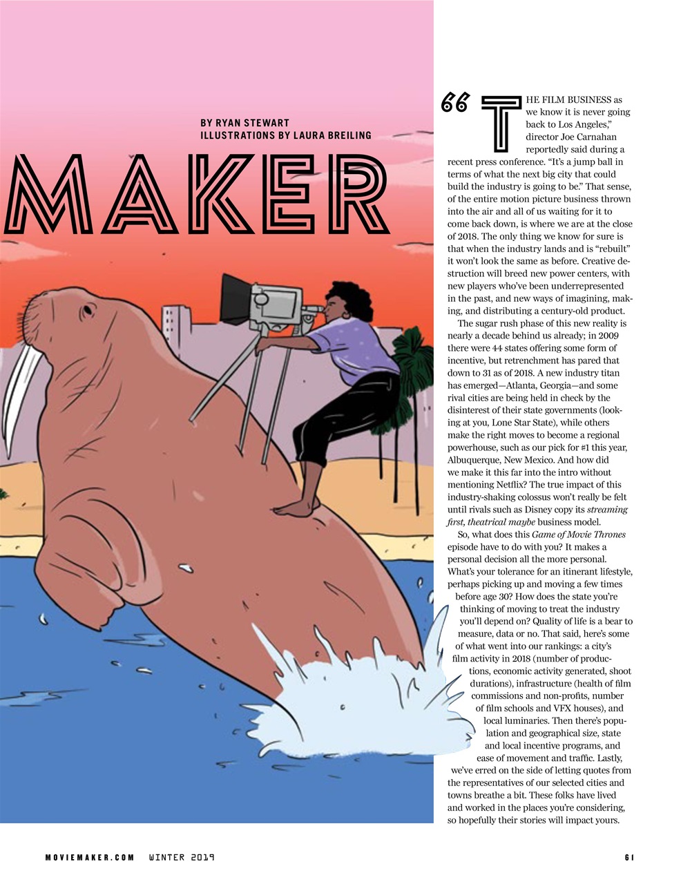MovieMaker Magazine Preview Pages