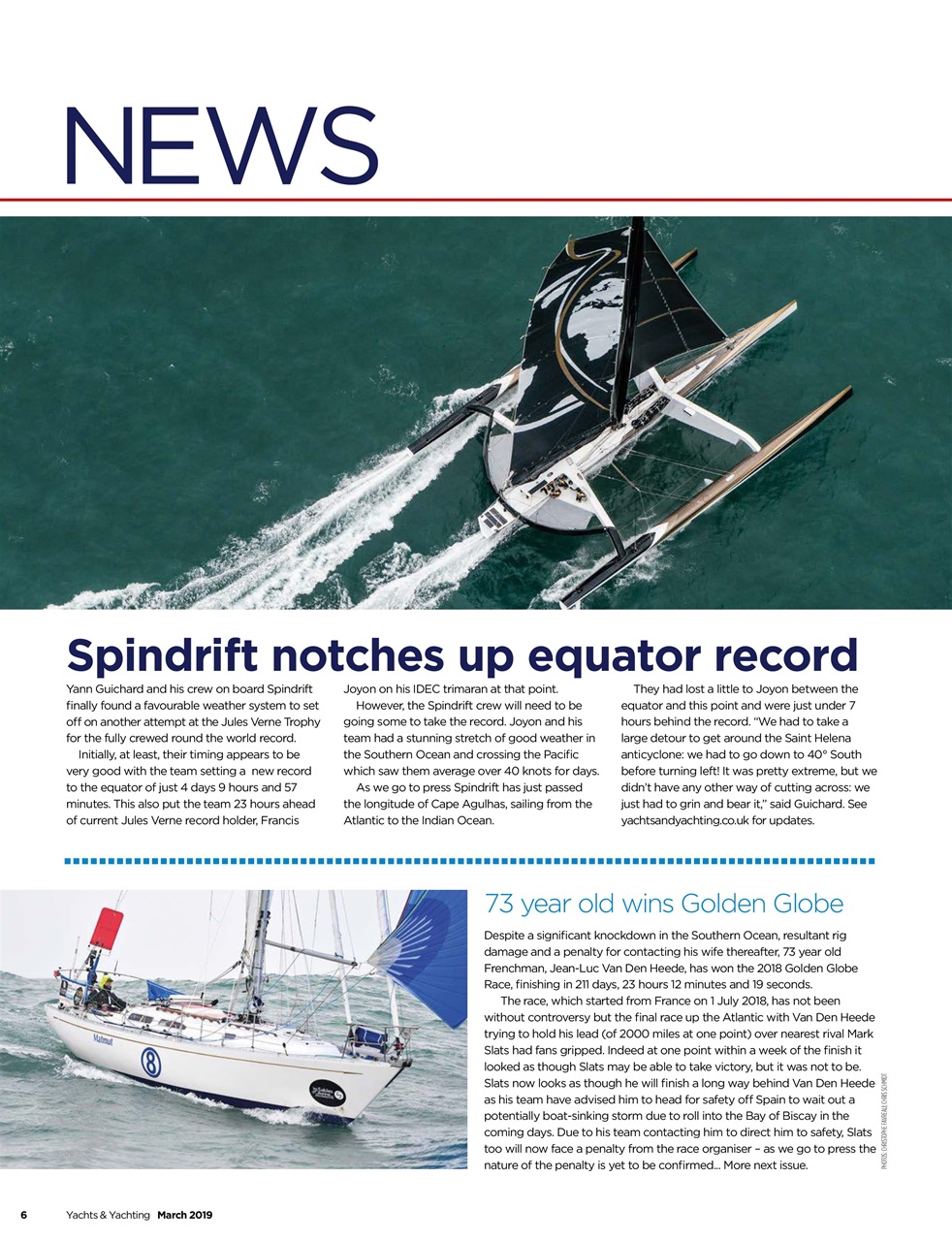 Yachts & Yachting Preview Pages