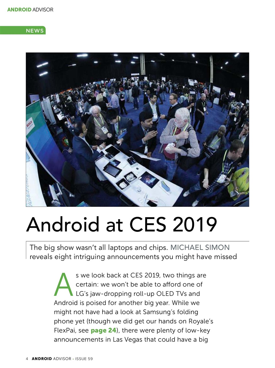 Android Advisor Preview Pages