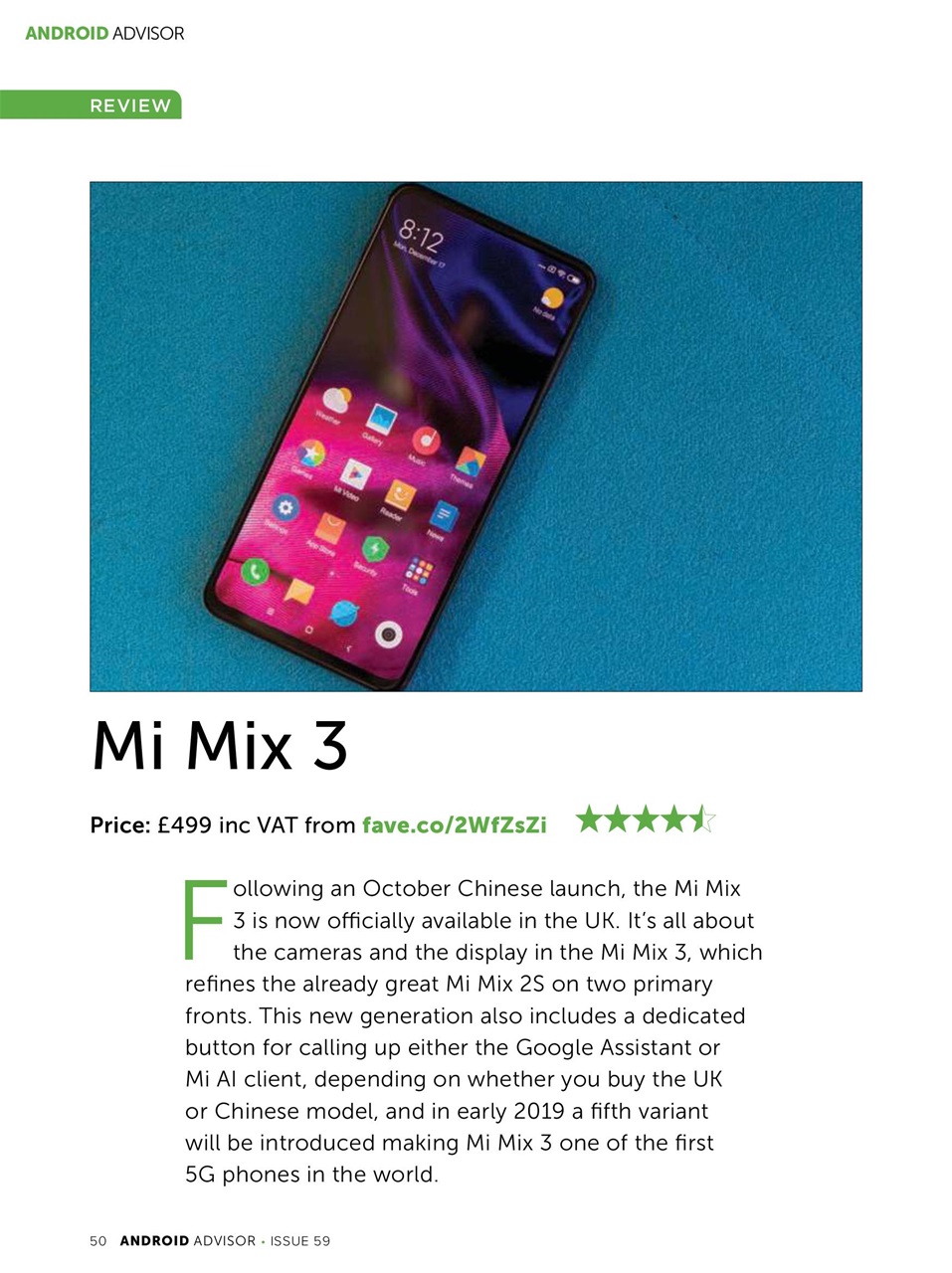 Android Advisor Preview Pages