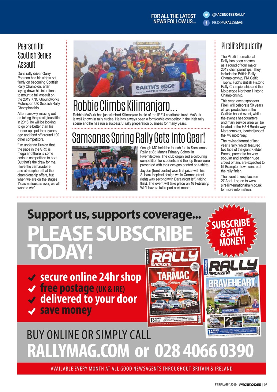Pacenotes Rally magazine Preview Pages