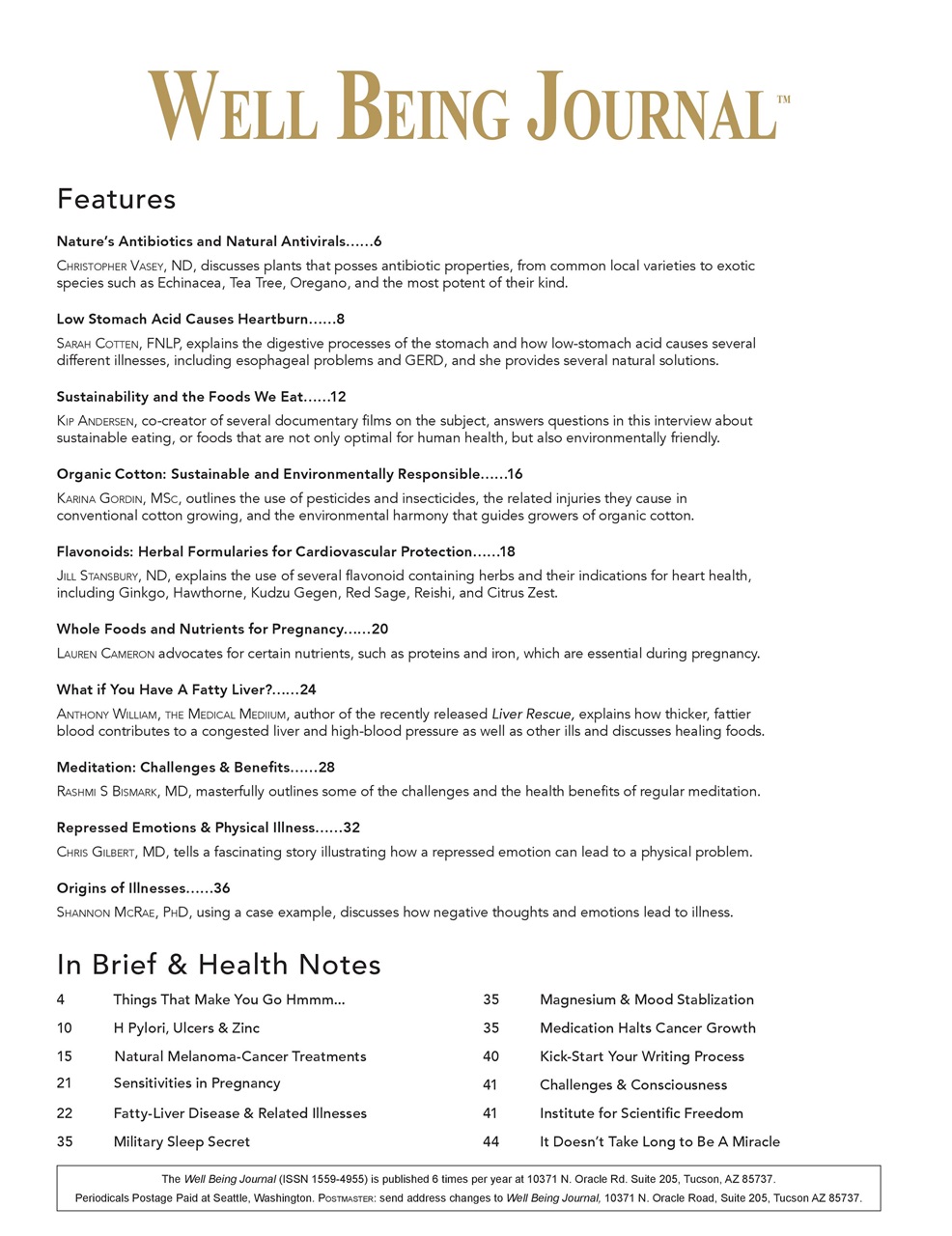 Well Being Journal Preview Pages