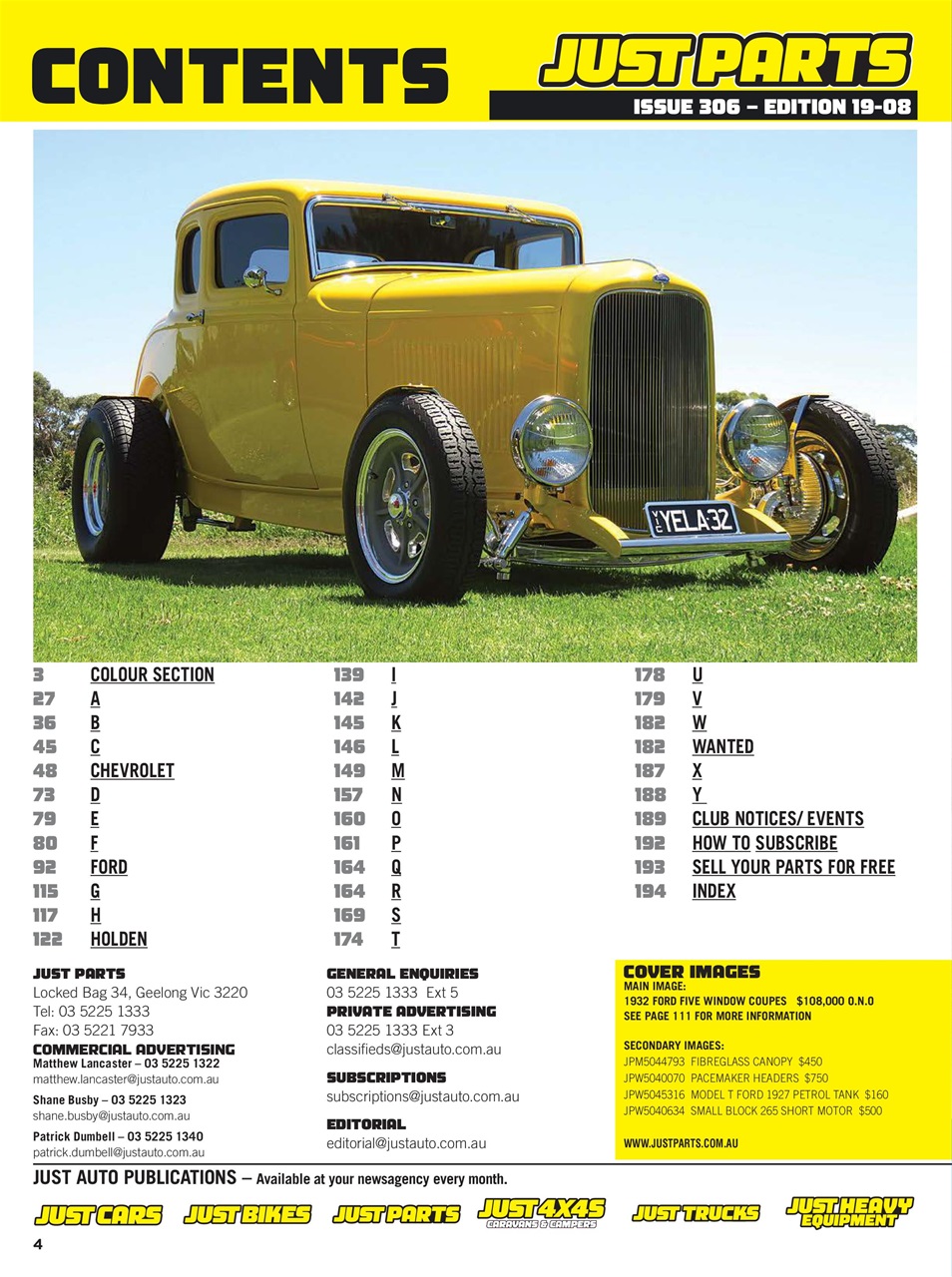 JUST PARTS Preview Pages