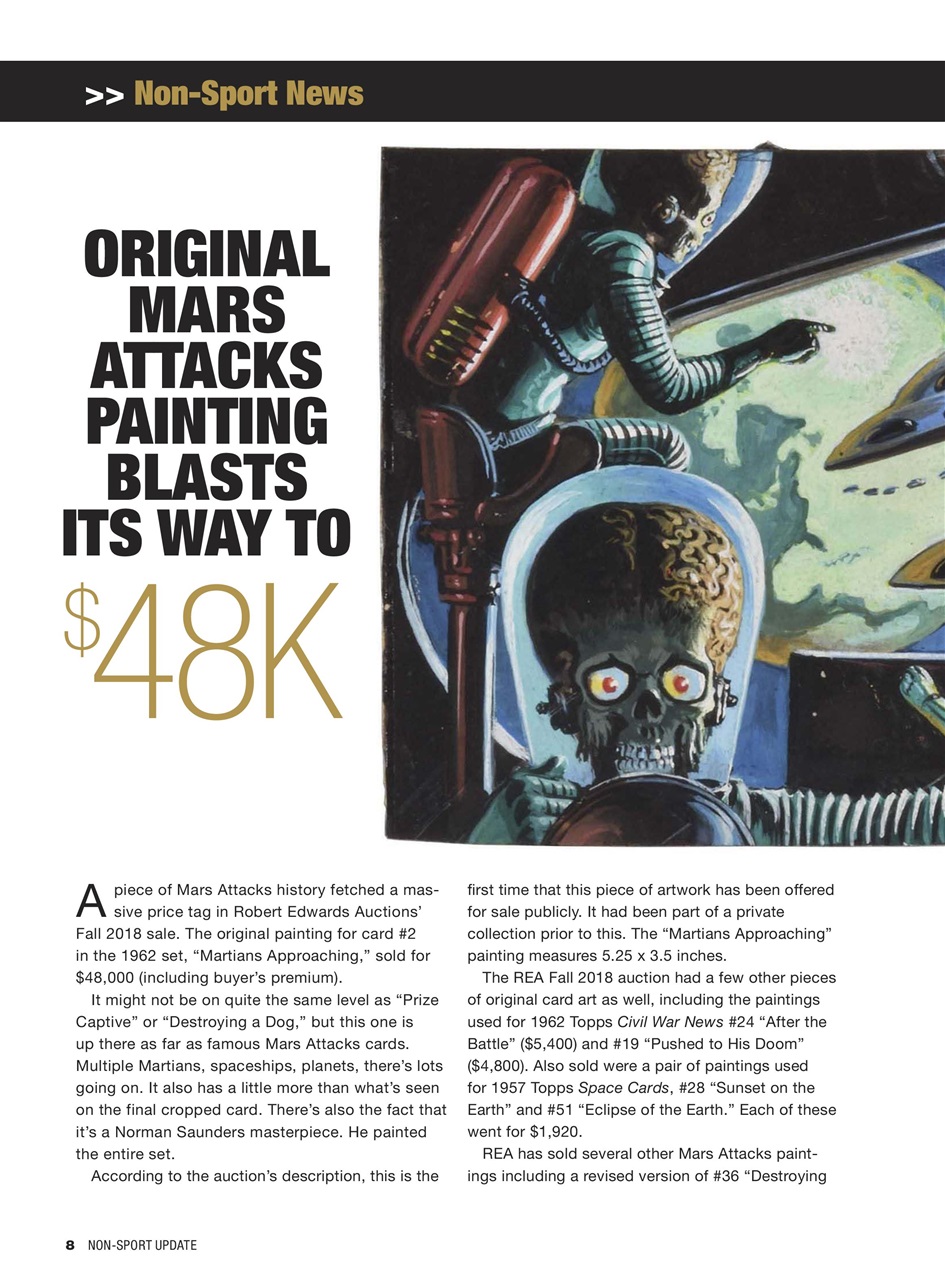 Non-Sport Update Magazine Preview Pages