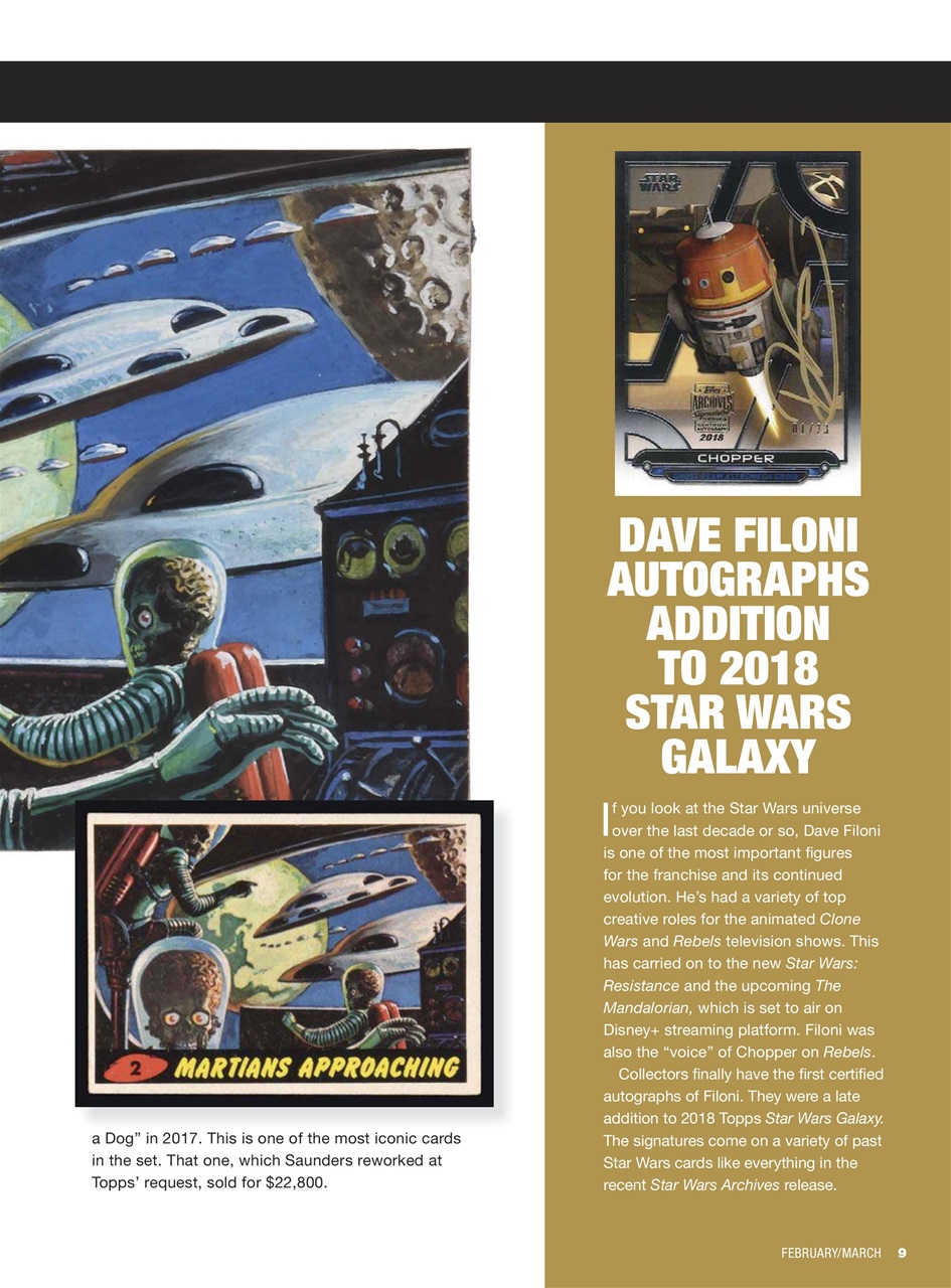 Non-Sport Update Magazine Preview Pages
