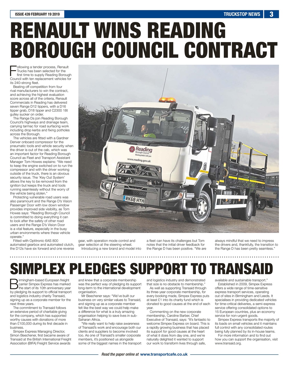 Truckstop News Preview Pages