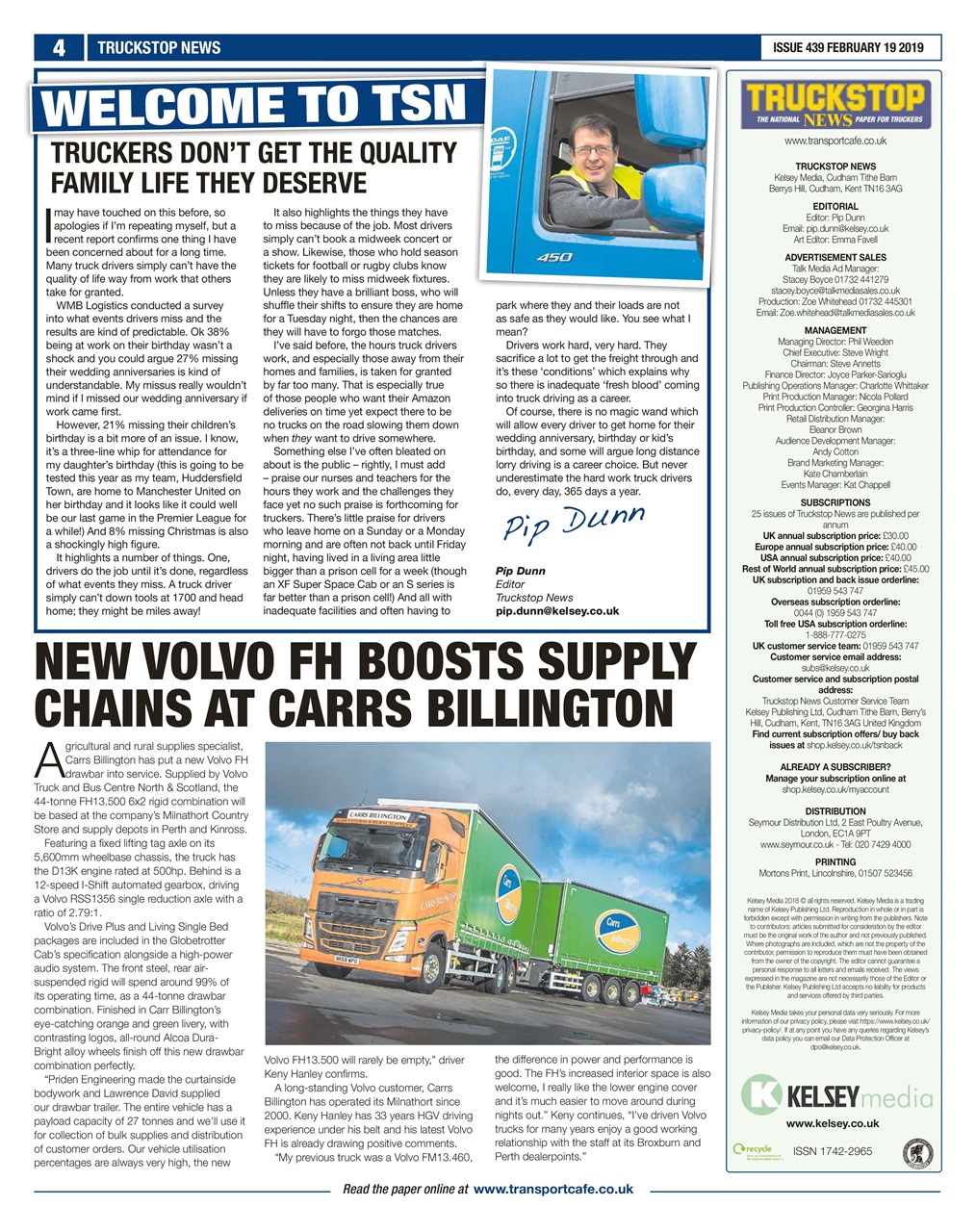 Truckstop News Preview Pages