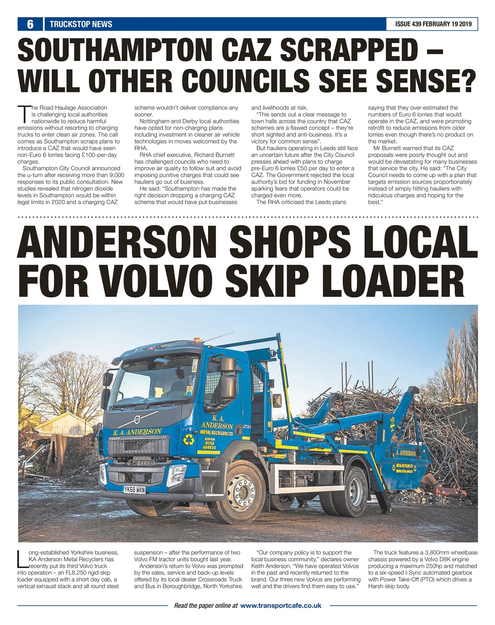 Truckstop News Preview Pages