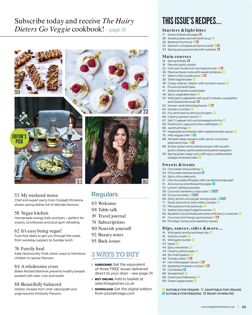 Vegetarian Living Preview Pages