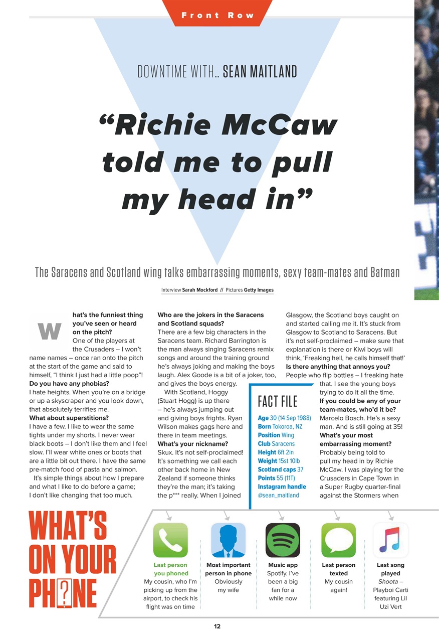 Rugby World Preview Pages