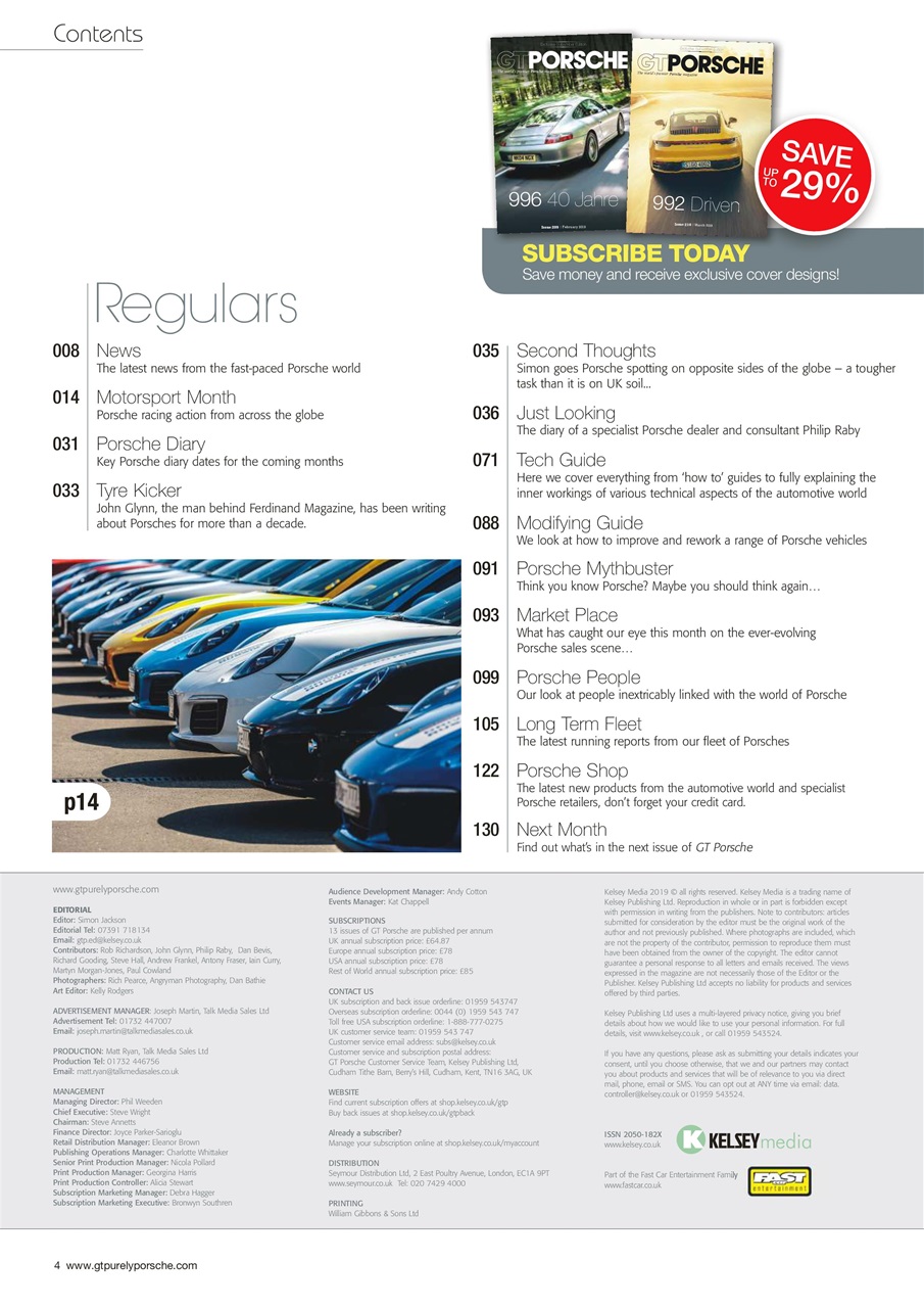 GT Porsche Preview Pages