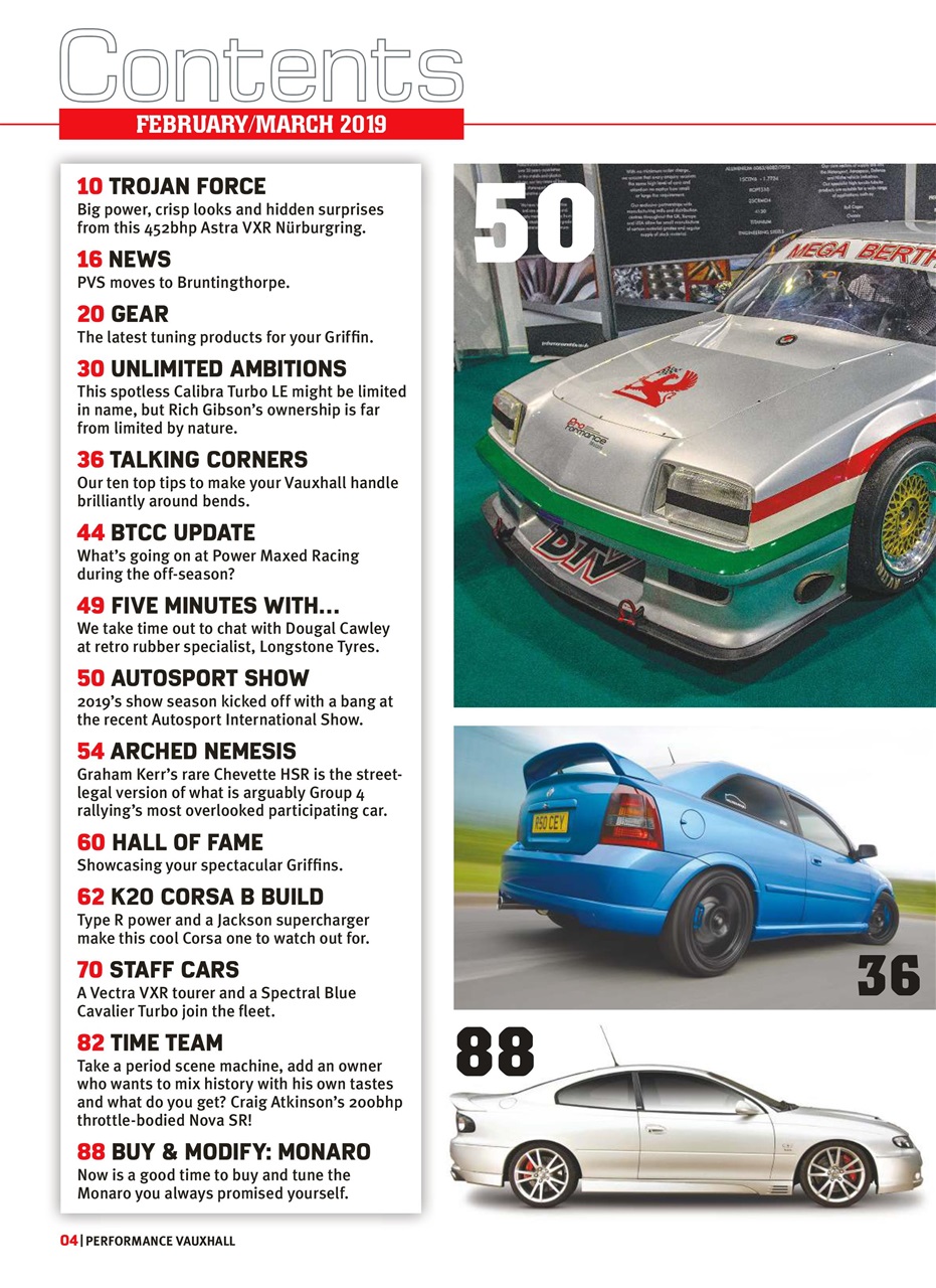 Performance Vauxhall Preview Pages