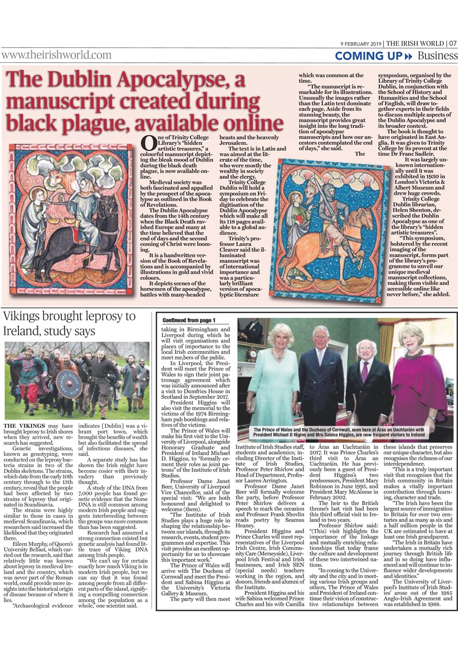 Irish World Preview Pages