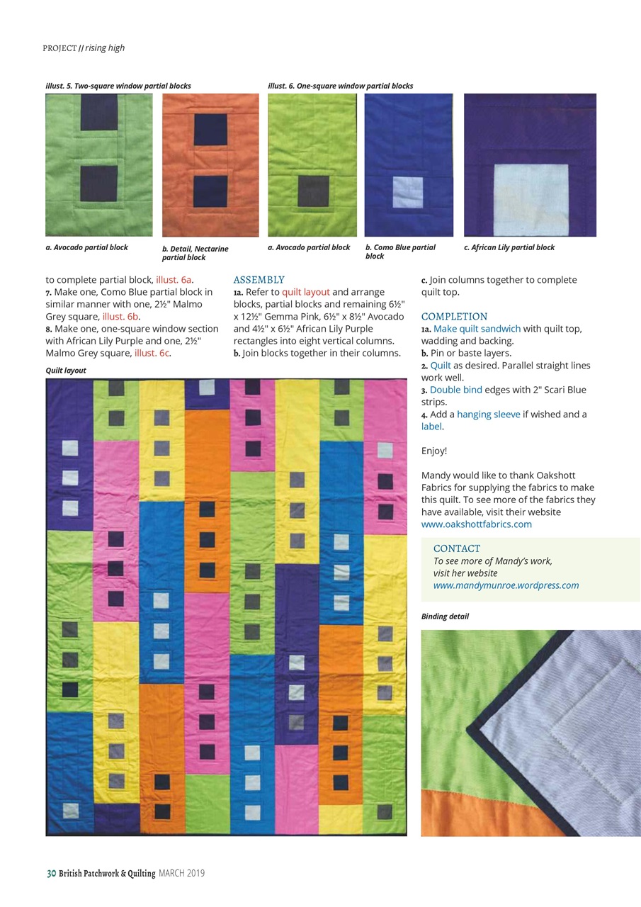 Patchwork and Quilting Preview Pages