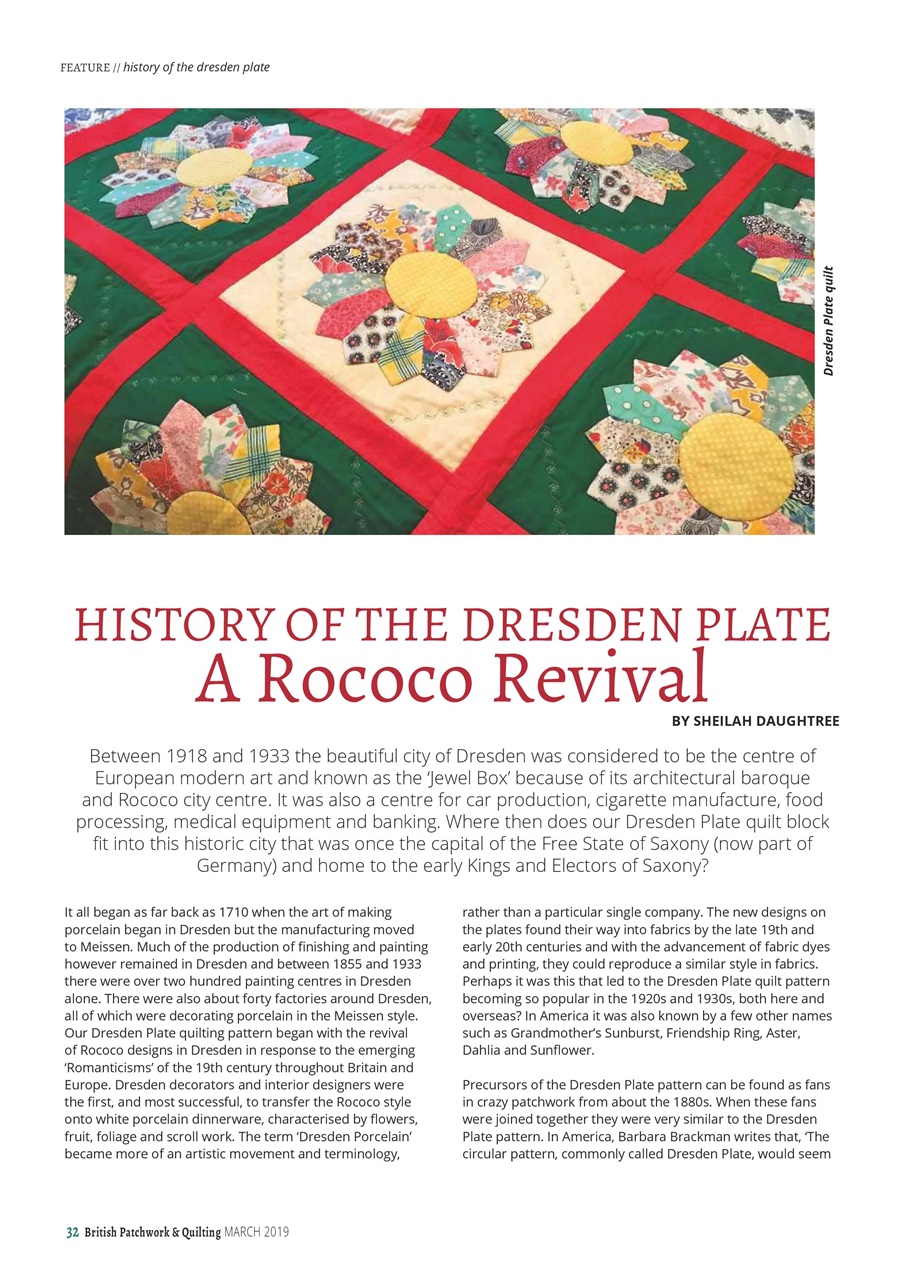 Patchwork and Quilting Preview Pages