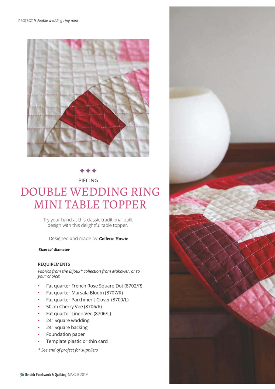 Patchwork and Quilting Preview Pages