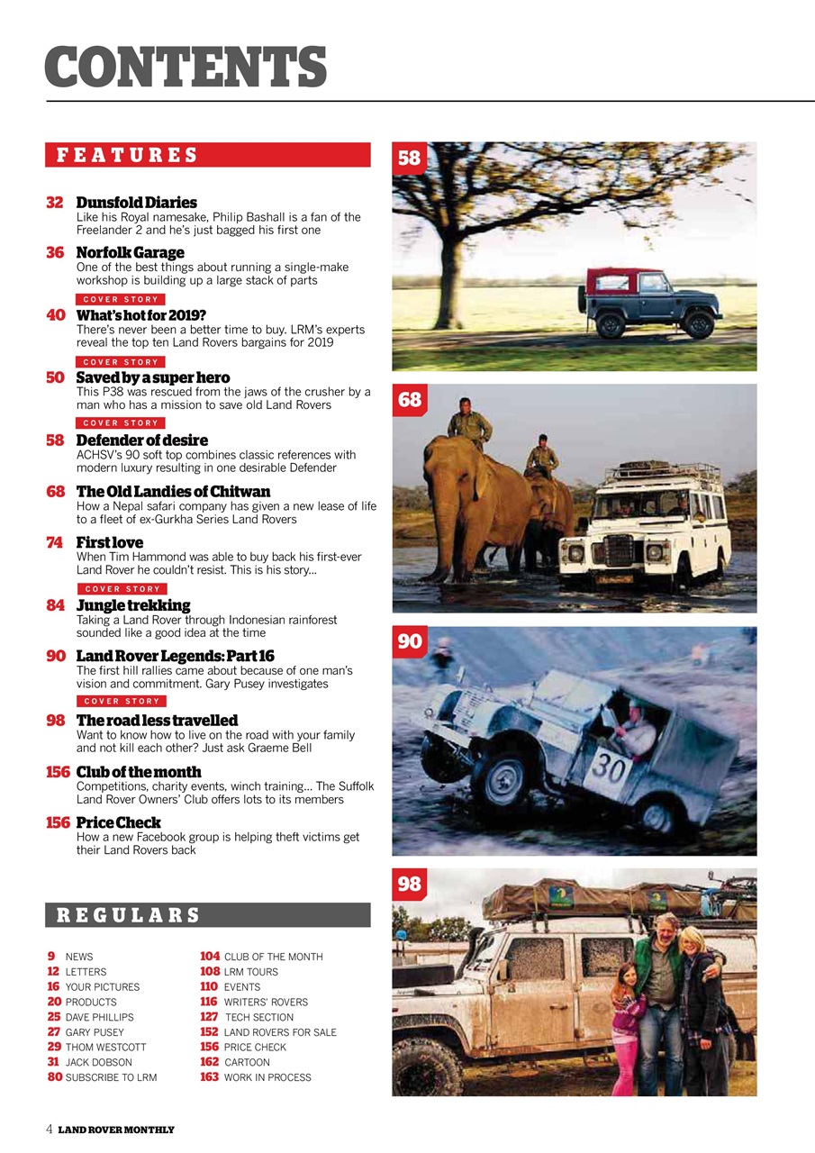 Land Rover Monthly Preview Pages