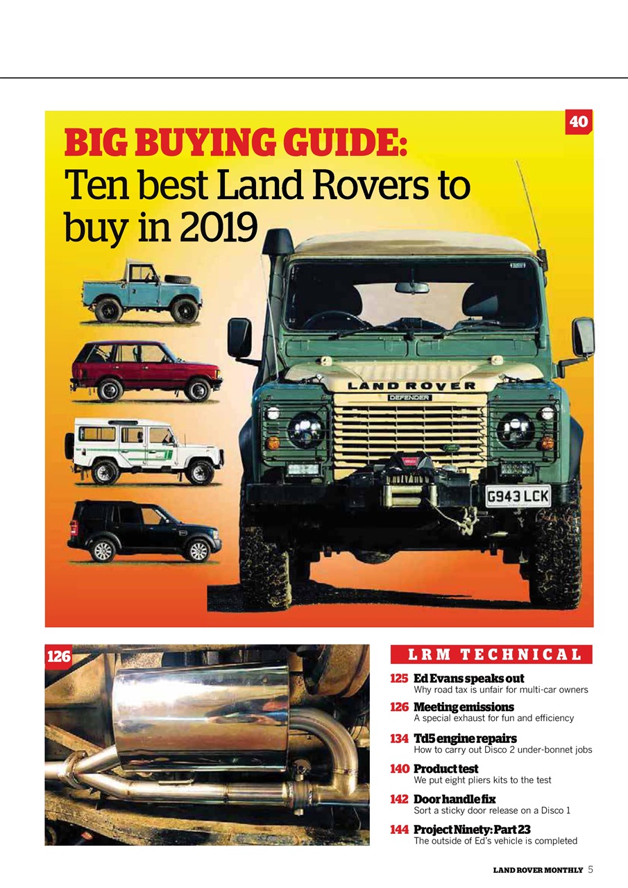 Land Rover Monthly Preview Pages