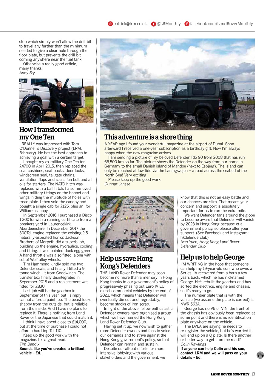 Land Rover Monthly Preview Pages