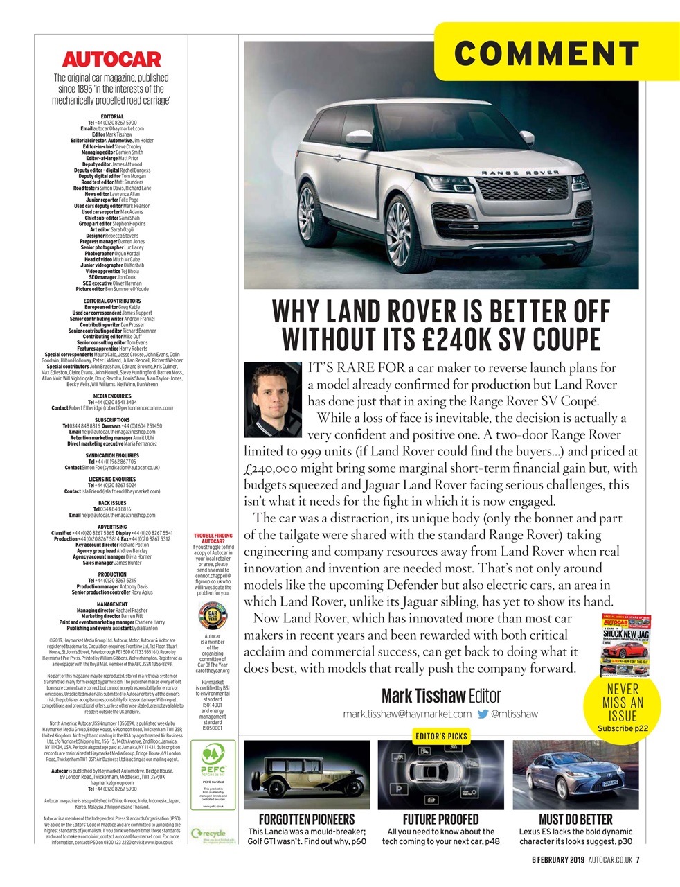 Autocar Preview Pages
