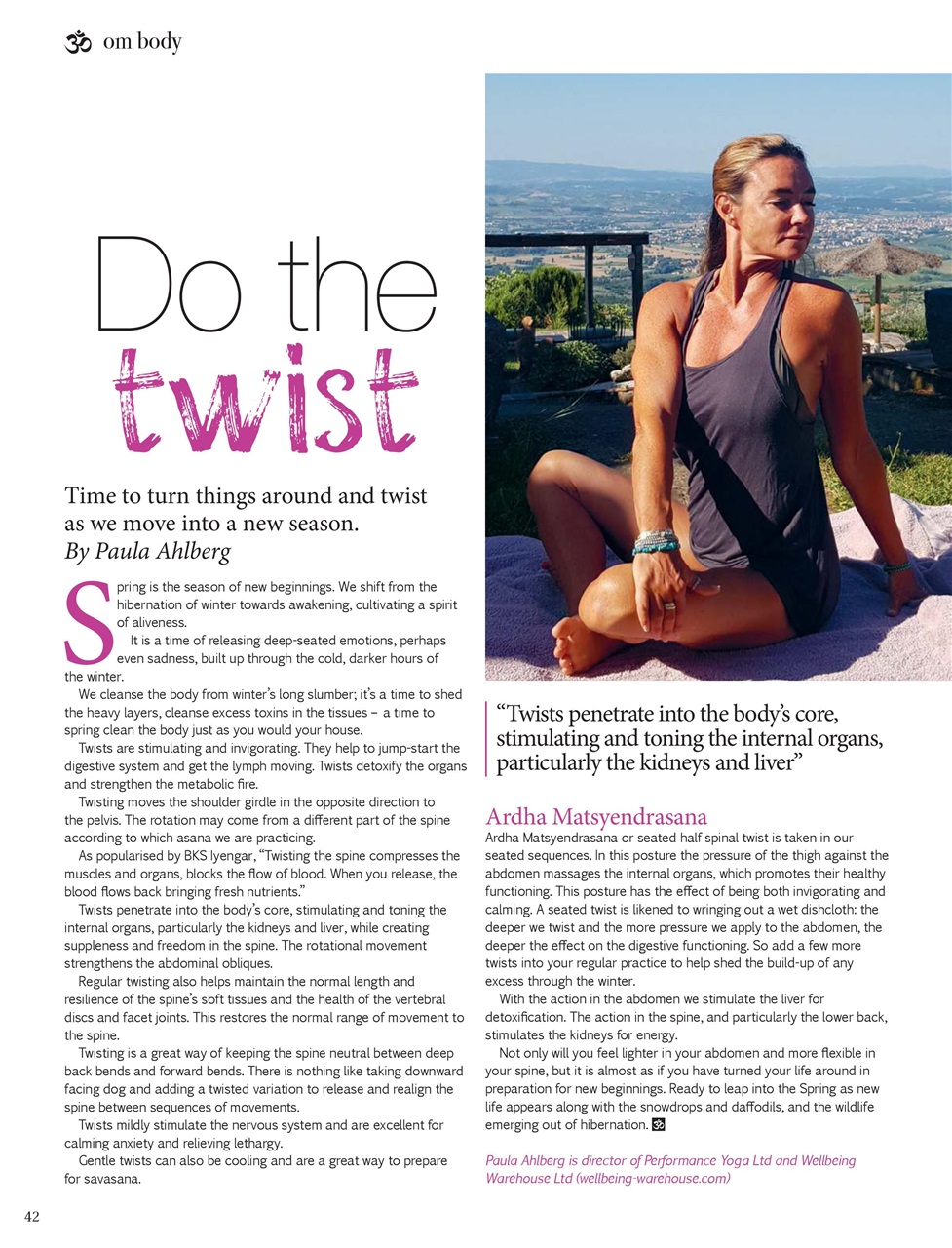 OM Yoga Magazine Preview Pages