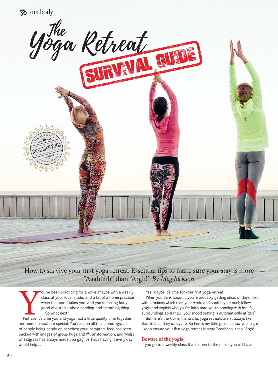 OM Yoga Magazine Preview Pages