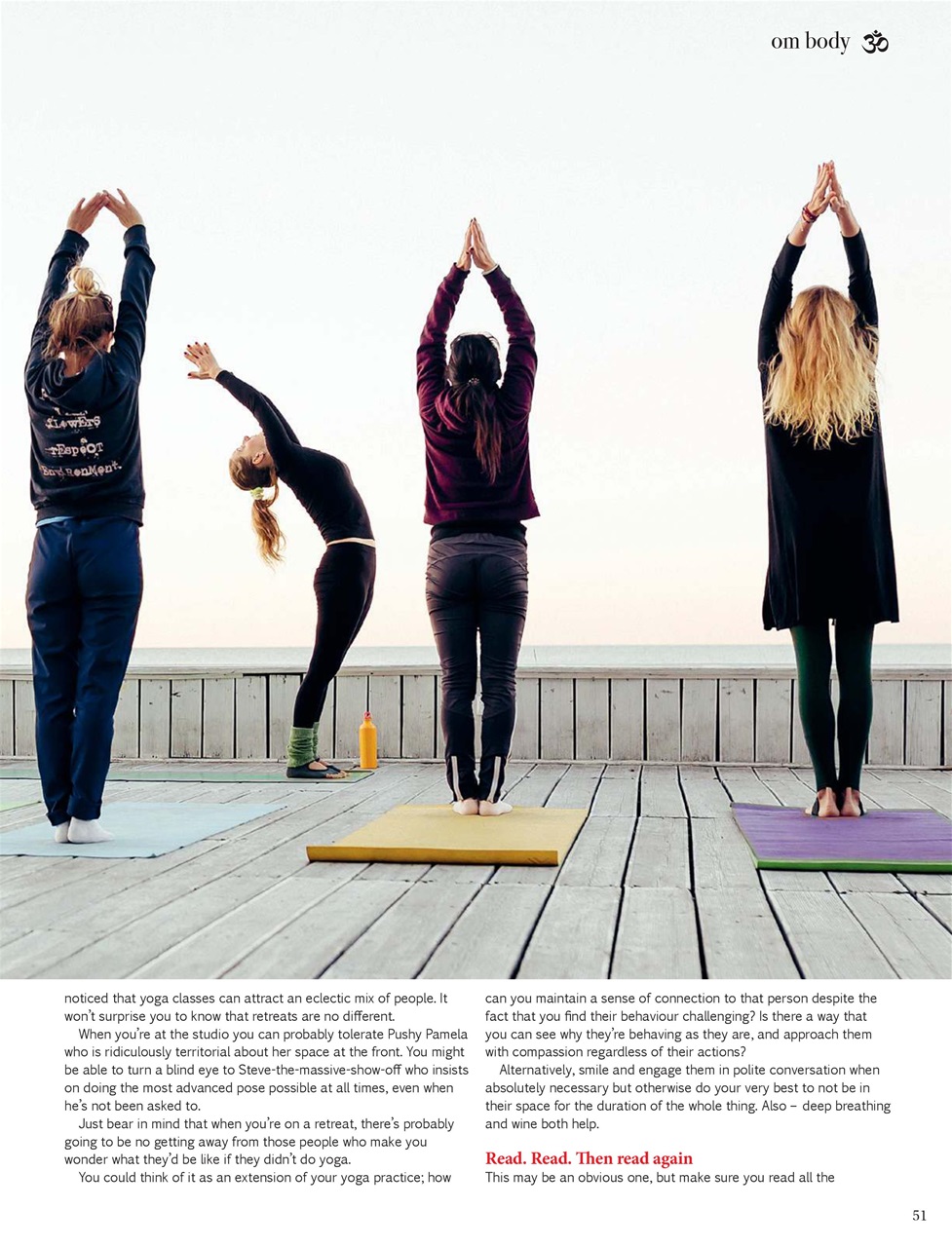 OM Yoga Magazine Preview Pages