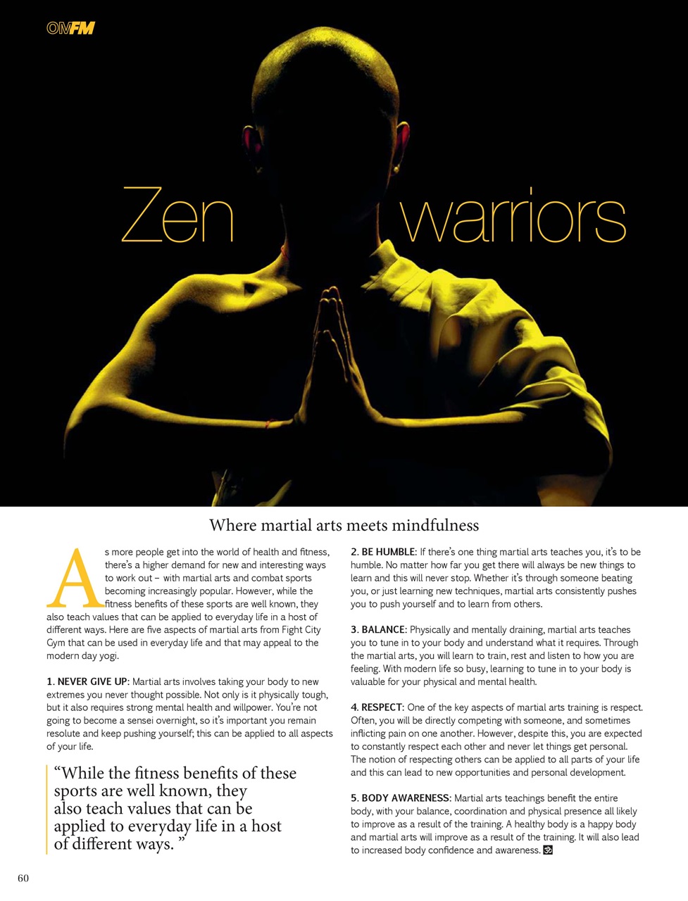OM Yoga Magazine Preview Pages