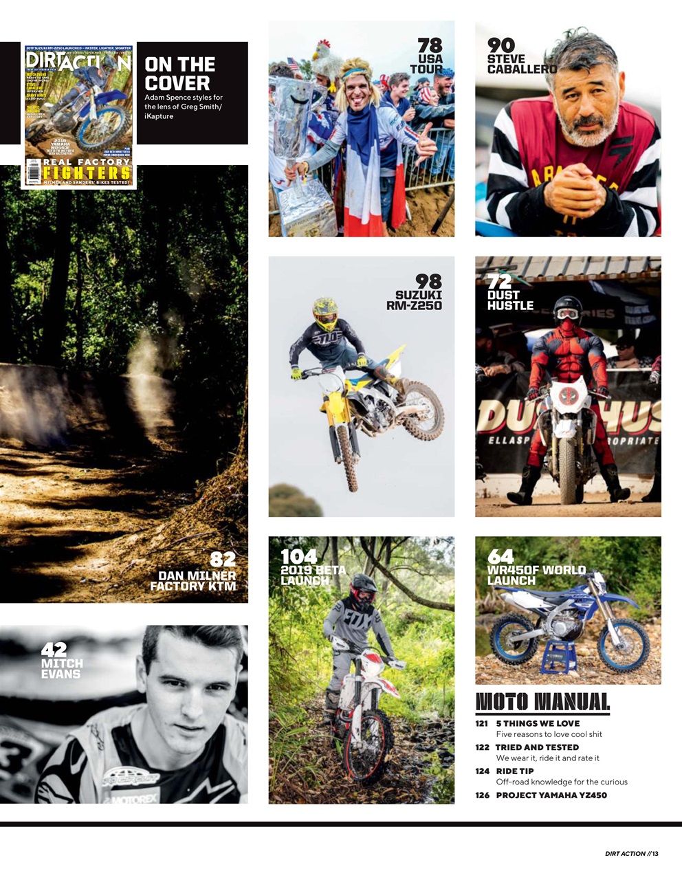 Dirt Action Preview Pages