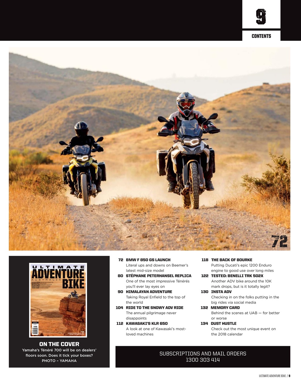 Australian Adventure Bike Preview Pages