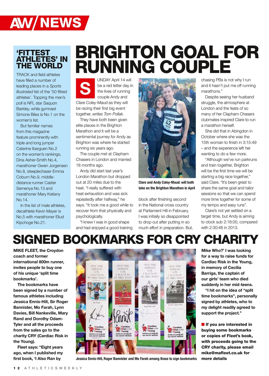 AW – Athletics Weekly Magazine Preview Pages