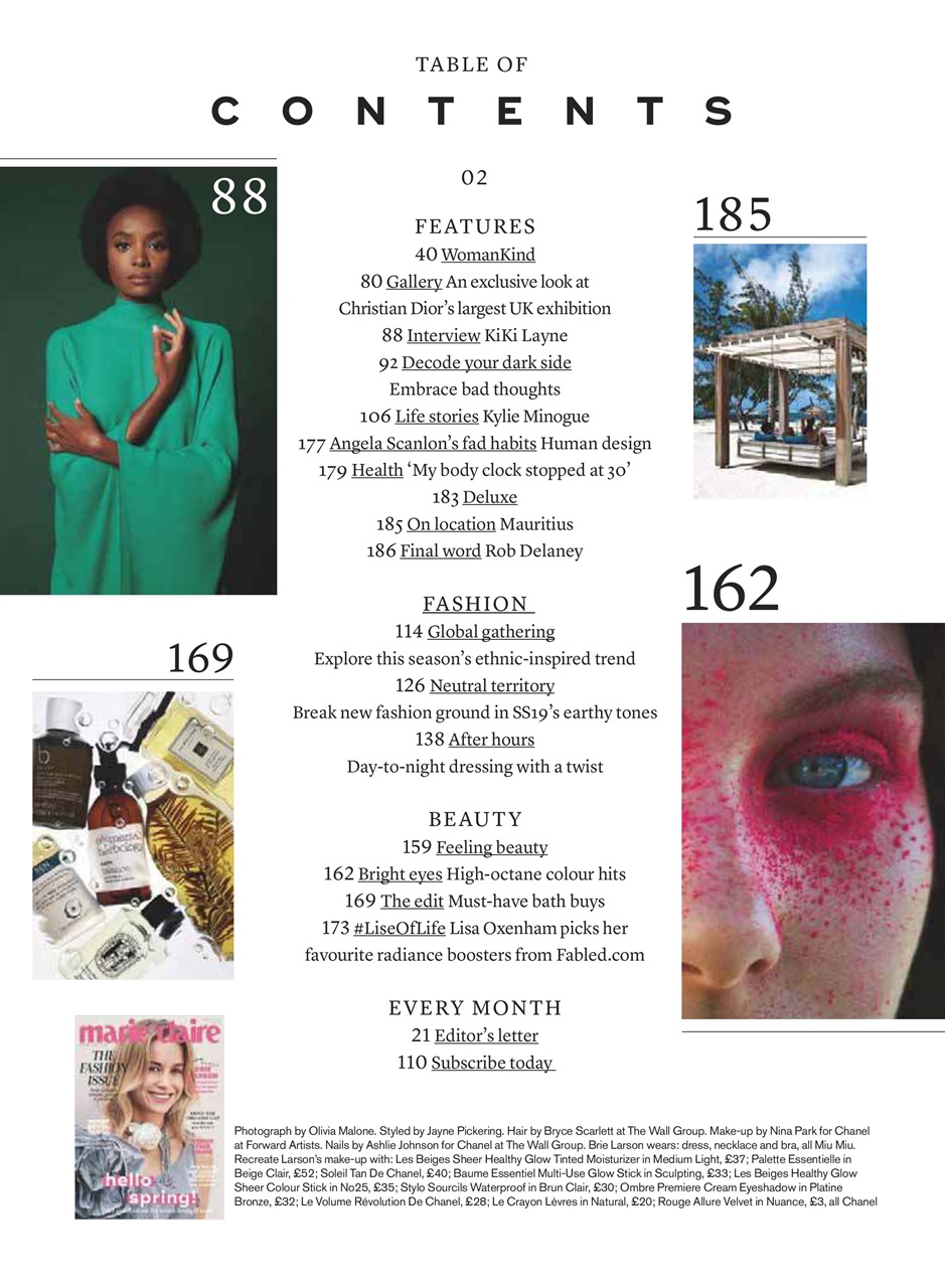 Marie Claire Preview Pages