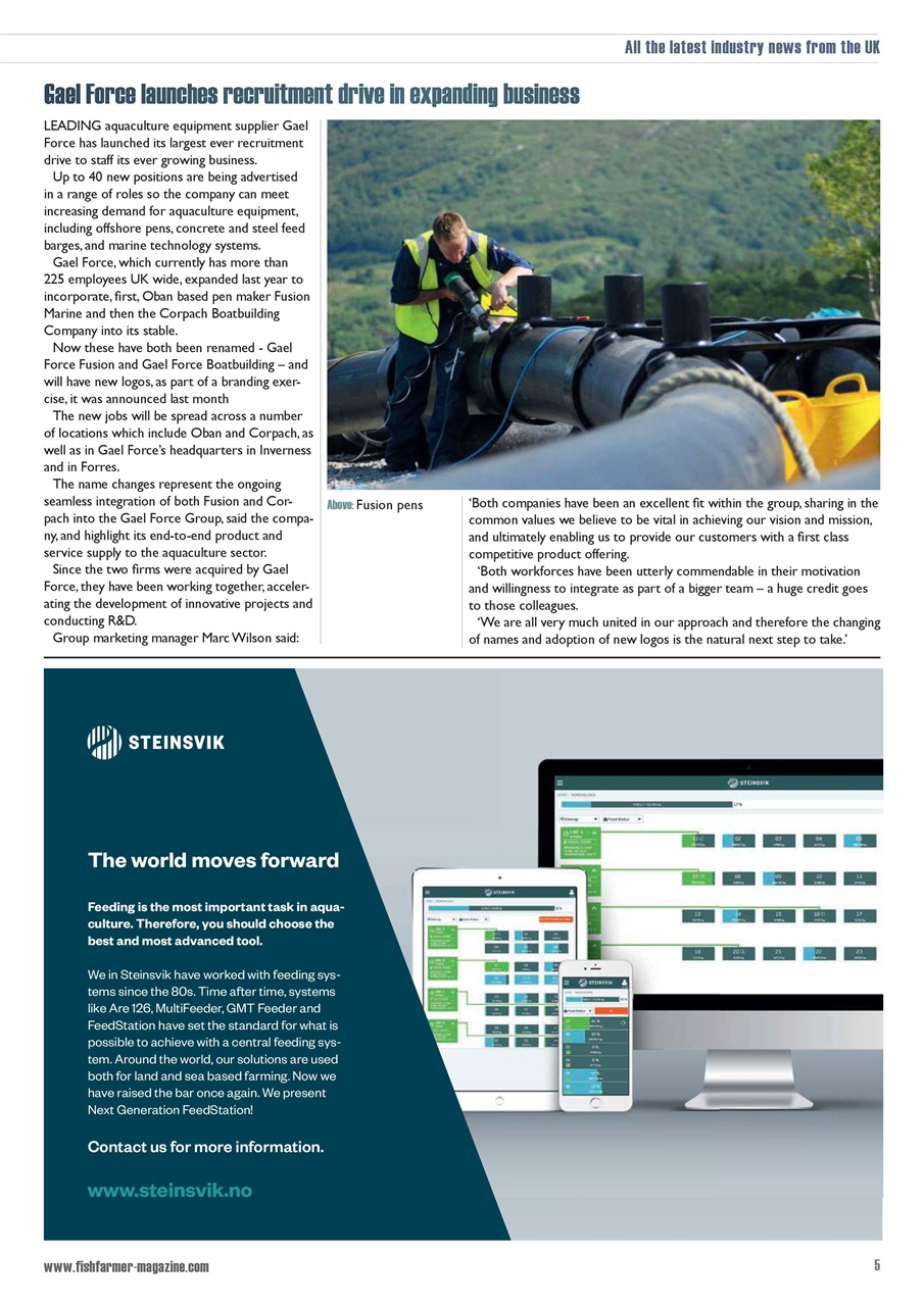 Fish Farmer Magazine Preview Pages