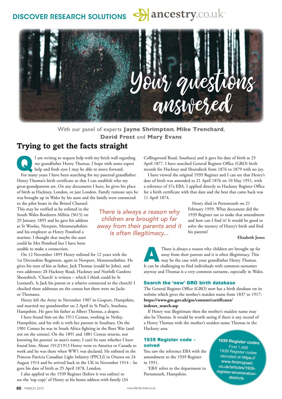 Family Tree Preview Pages