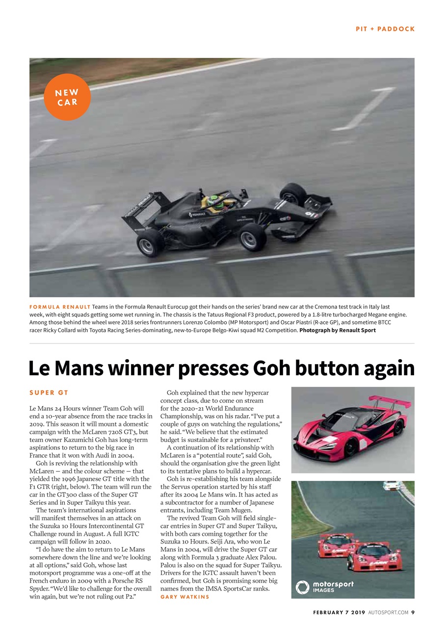 Autosport Preview Pages