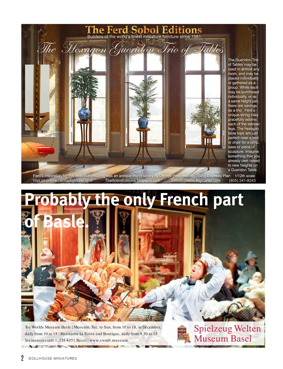 Dollhouse Miniatures Preview Pages