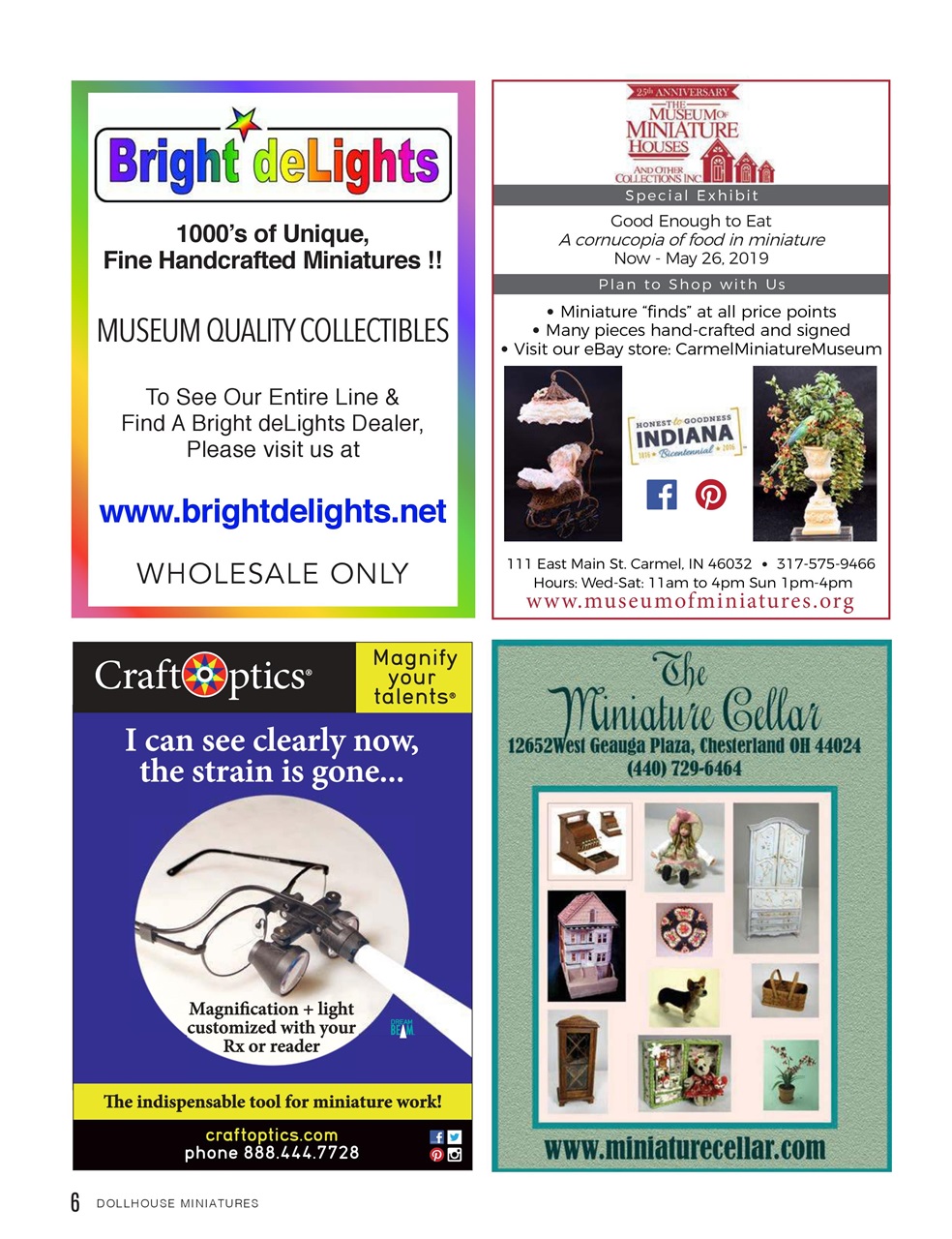 Dollhouse Miniatures Preview Pages